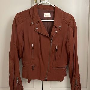 Club Monaco Bomber Jacket-RUST- Size SMALL